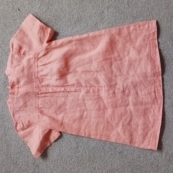 ToTo Heros Simple&Nature Orange Sherbert Linen Shift - Picture 2 of 6